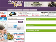 Tablet Screenshot of couponsmasti.in